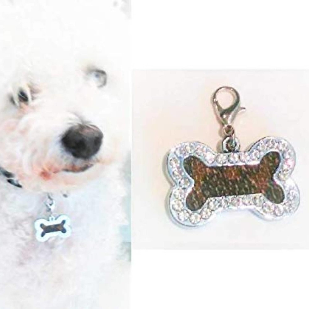 Dog Charm Louis Vuitton Insert & Crystal